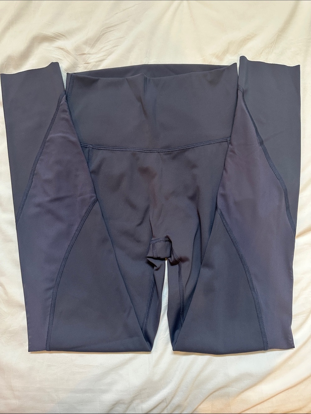 aerie Navy High-Waist Leggings with mesh side and pockets